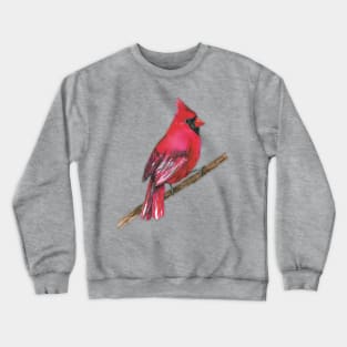 A Northern cardinal watercolor Crewneck Sweatshirt